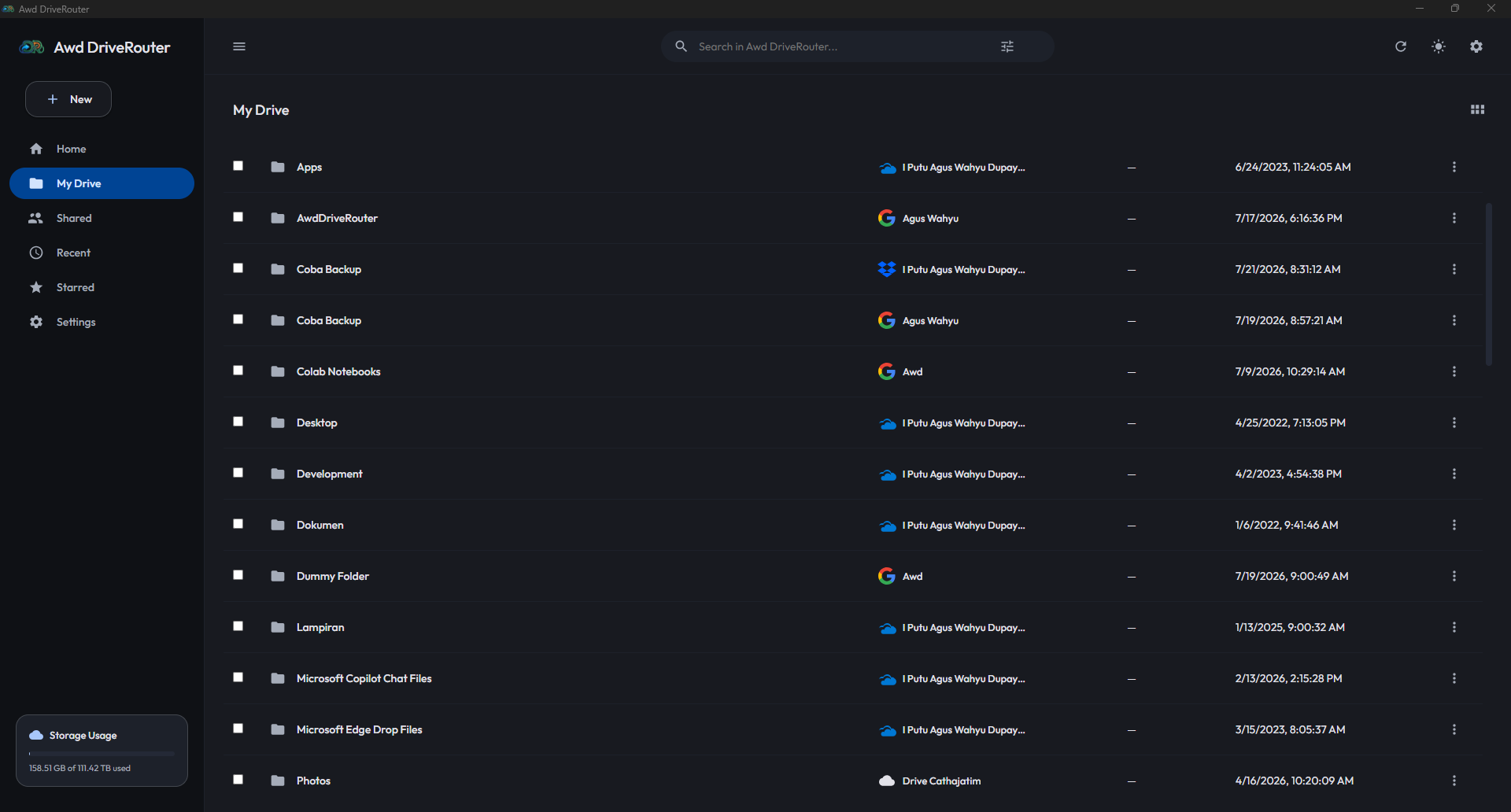 Awd DriveRouter - Multi-Cloud Storage Router & File Manager